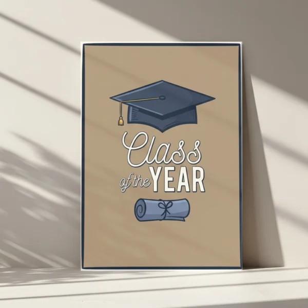 كارت اهداء تخرج class of the year